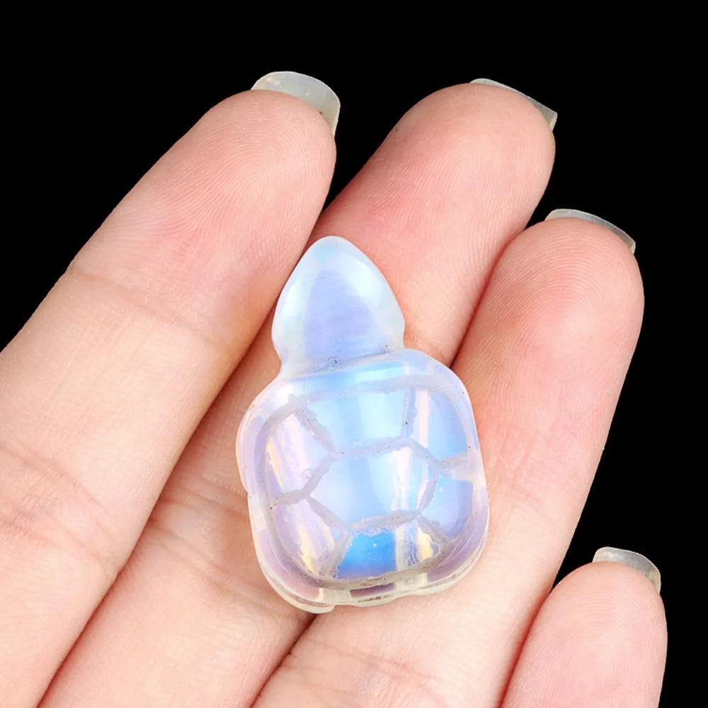 Natural Stone Turtle Ornament