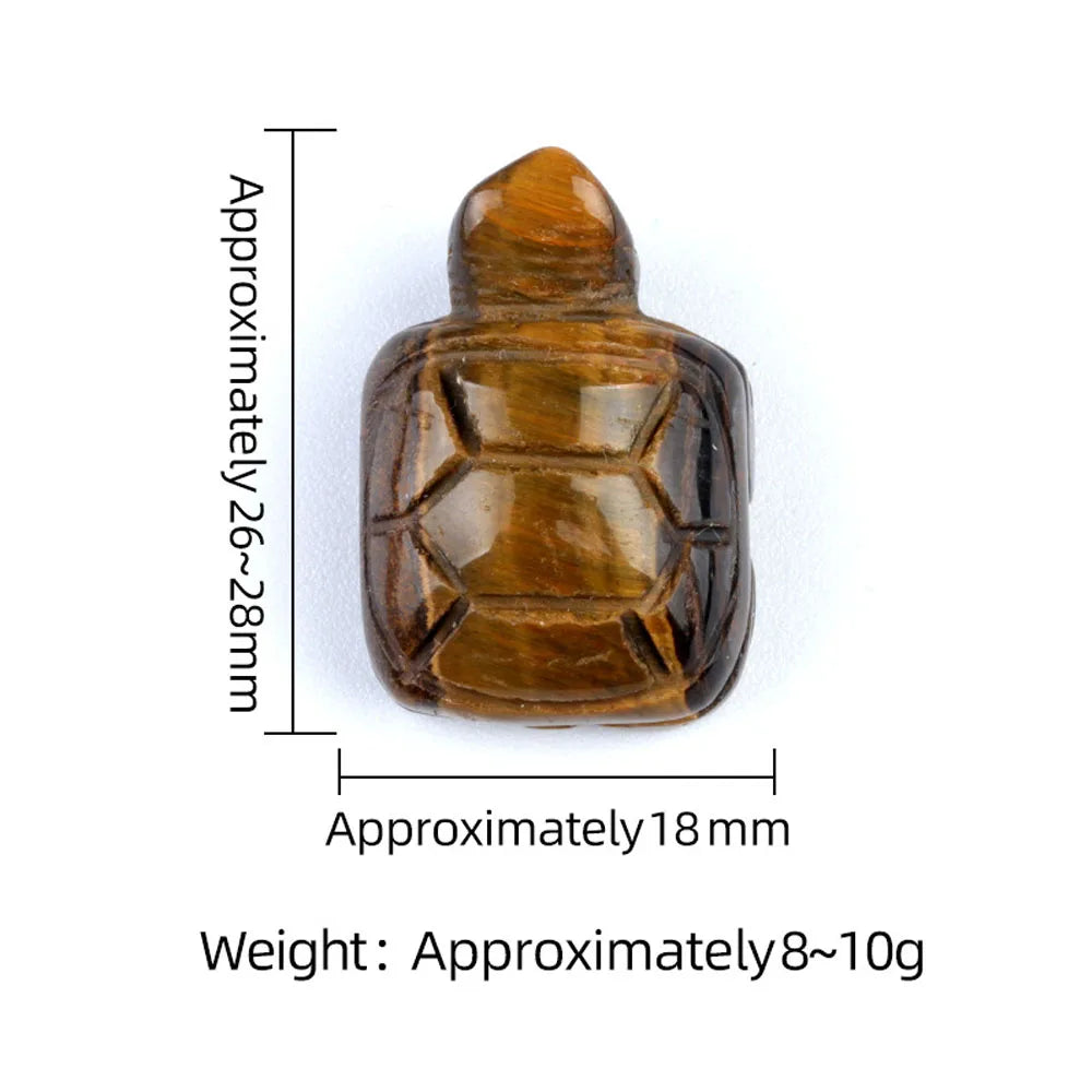 Natural Stone Turtle Ornament