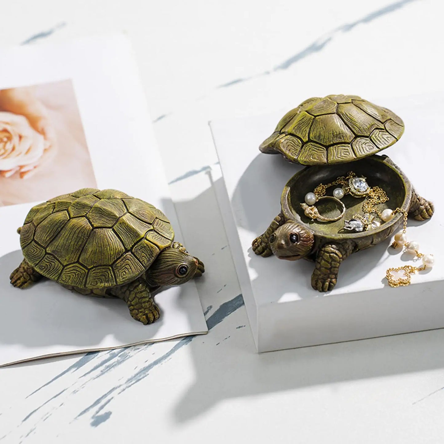 Jewelry Box Turtle Figurine