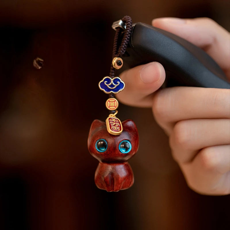 Carved Whiskers Keychain