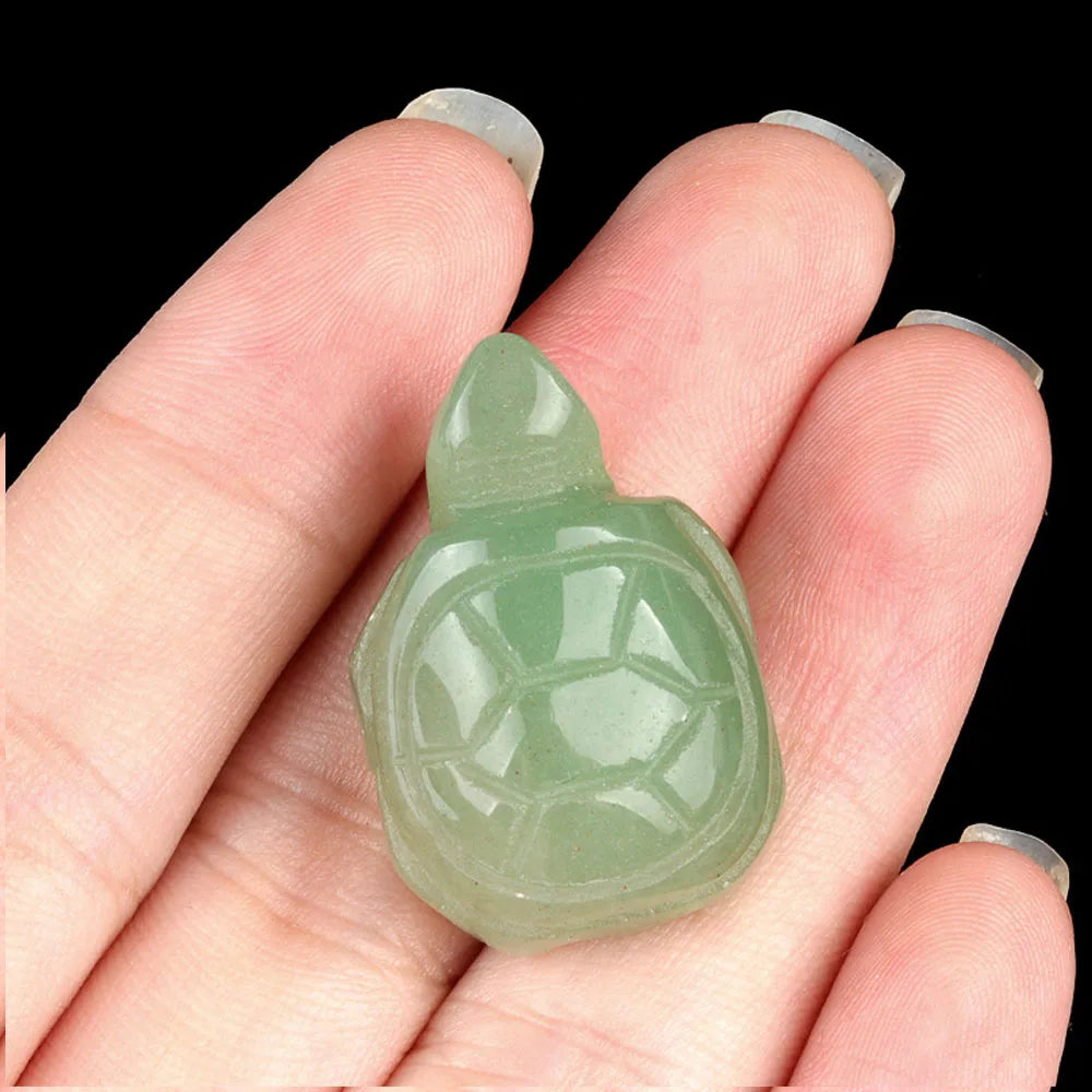 Natural Stone Turtle Ornament