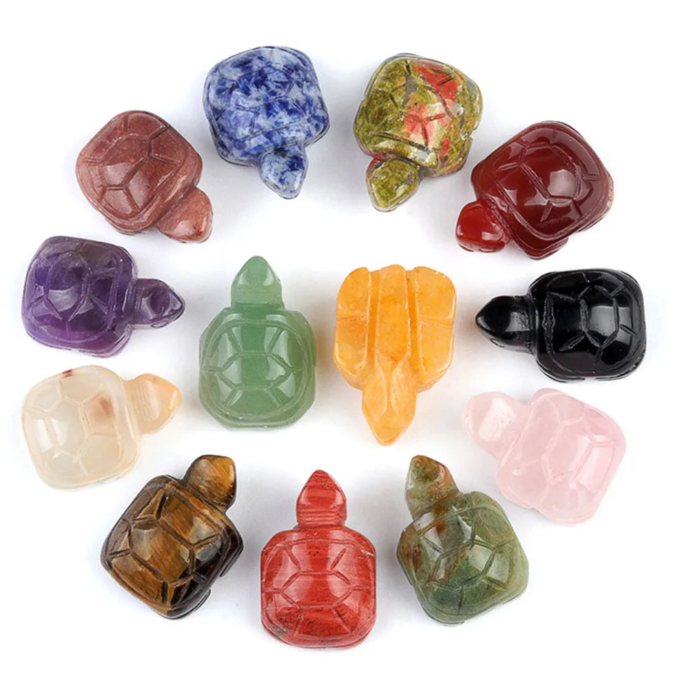 Natural Stone Turtle Ornament