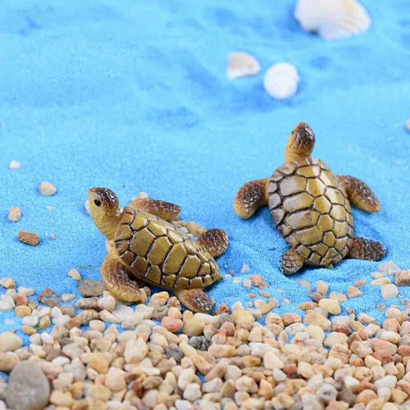 Mini Sea Turtle Figurines