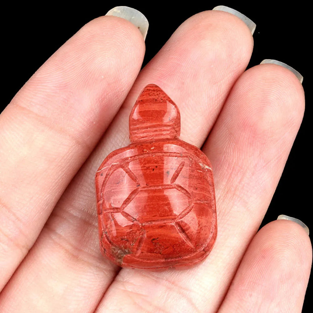 Natural Stone Turtle Ornament