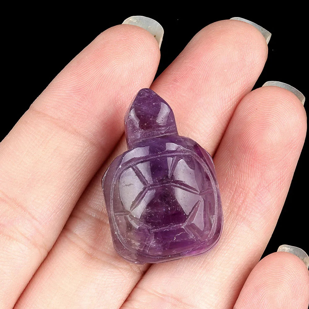 Natural Stone Turtle Ornament
