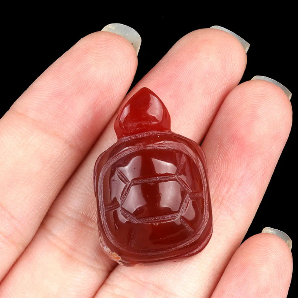Natural Stone Turtle Ornament