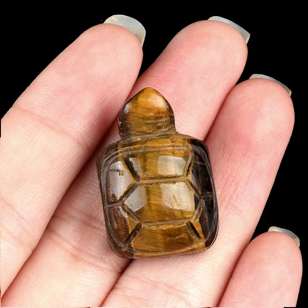 Natural Stone Turtle Ornament