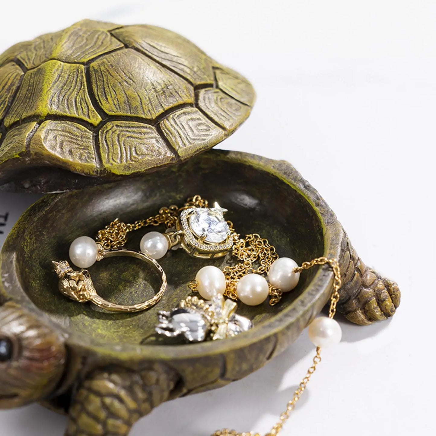 Jewelry Box Turtle Figurine