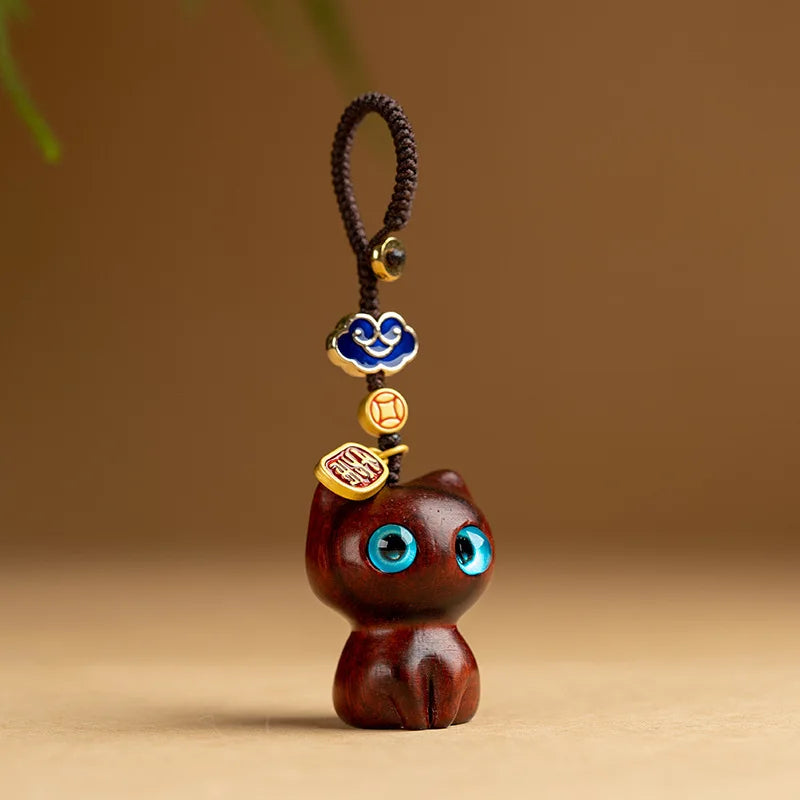 Carved Whiskers Keychain