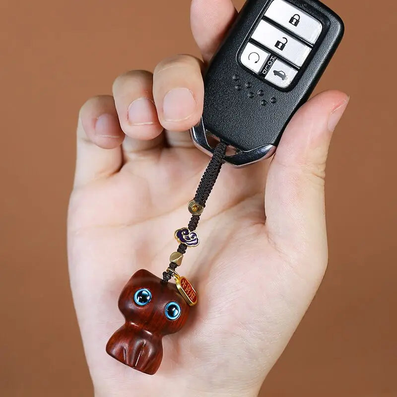 Carved Whiskers Keychain