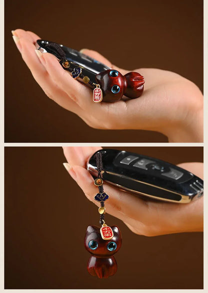 Carved Whiskers Keychain